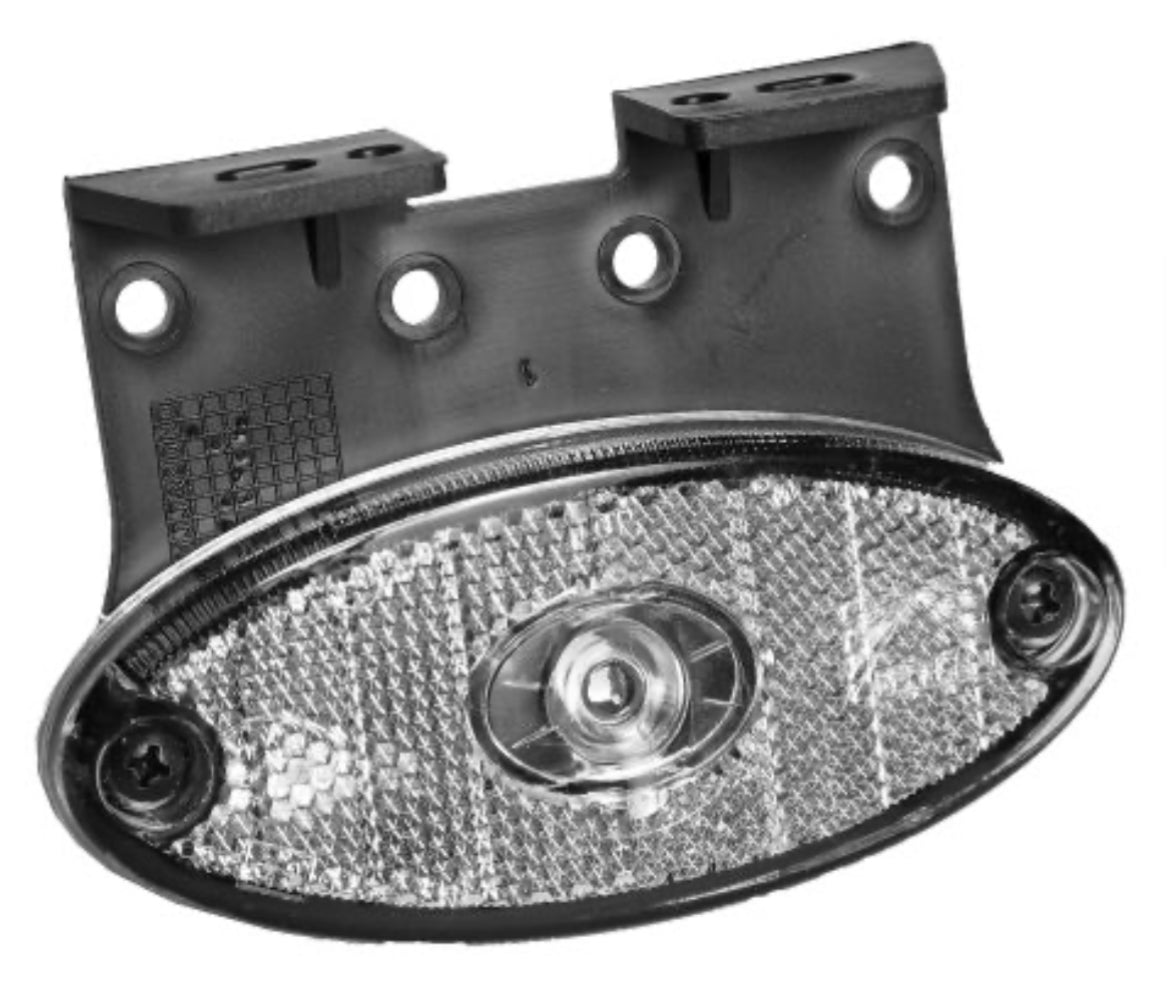 Aspoeck LED Front Marker Position Light Oval White