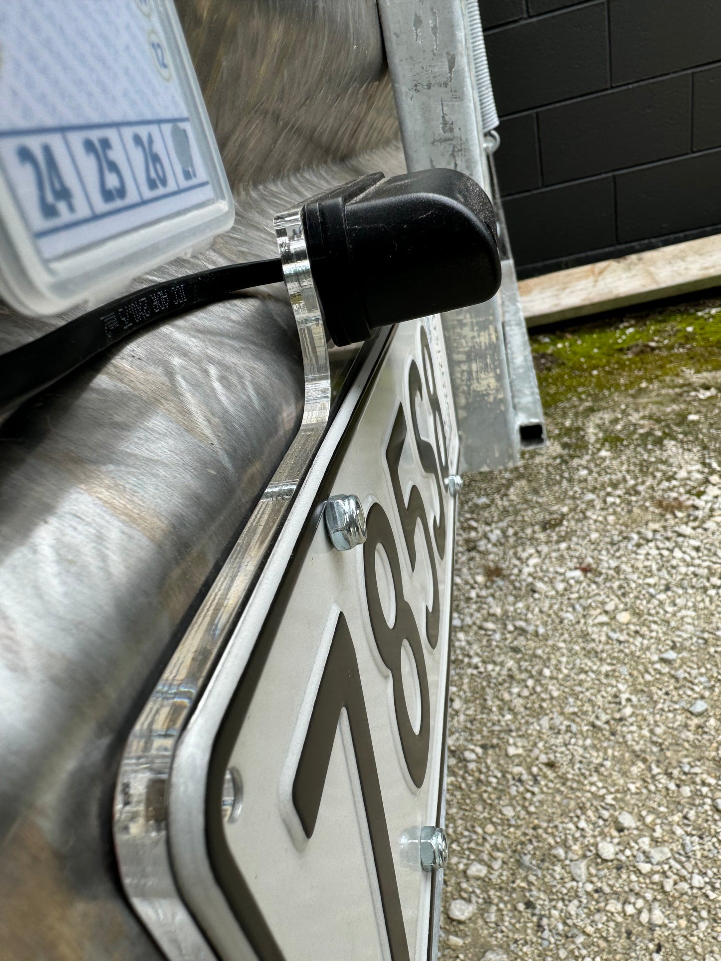 NZ Rego Plate Light Mounting & Backing plate