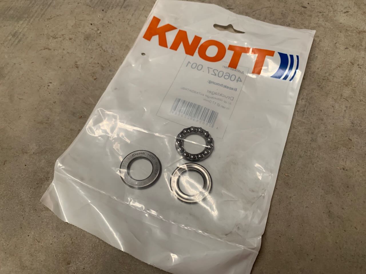 Knott Thrust Bearing Knott 3.5t Jockey Wheel