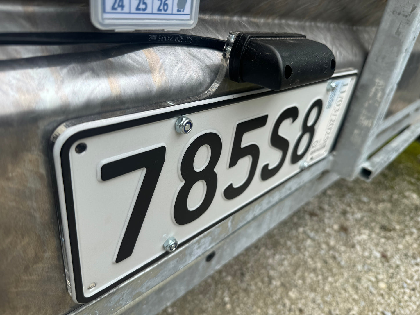 NZ Rego Plate Light Mounting & Backing plate