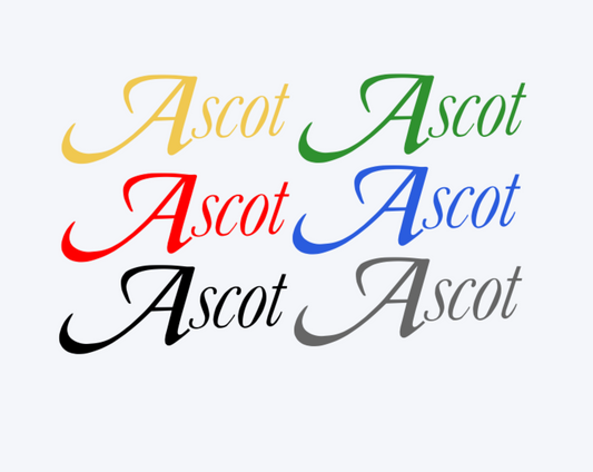 Ascot Replacement Vinyl Logo